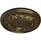 Ekena Millwork Odessa Ceiling Medallion (Fits Canopies up to 2 1/2"), Hand-Painted Brass, 7 1/2"OD x 1 1/8"P CM07ODBRS - alternate 5